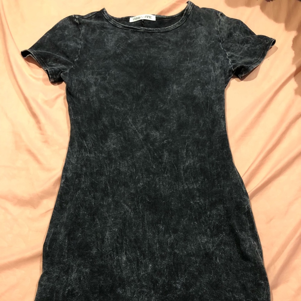 Gray wash mini dress - Picture 1 of 2